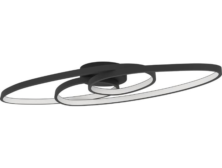 Eglo LED Plafonnier Gianella noir blanc 88 x 30 cm