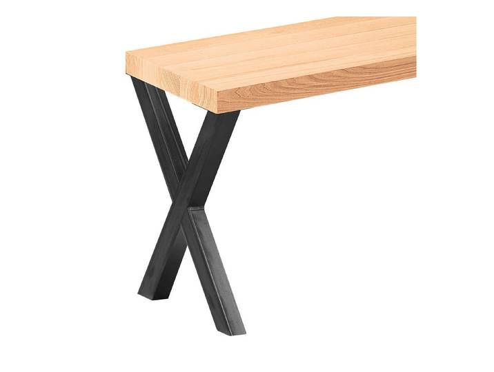 LAMO Manufaktur Sitzbank LSB Sitzbank (Komplett-Set, 3-Teilig), 40mm stake Massivholzplatte