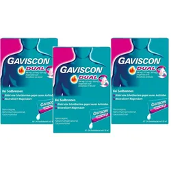 GAVISCON DUAL Beutel 3er-Set 3X240 ml Suspension