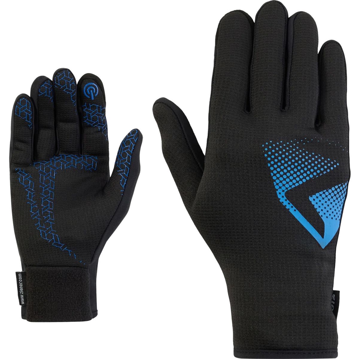 Ziener Ickoso-z Touch Glove Unisex black.cobalt blue (12461) 7,5 117035-12461-7,5