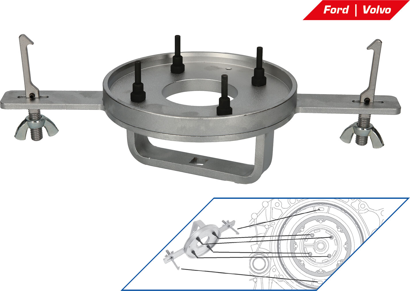 Brilliant Tools Doppelkupplungs-Werkzeug Für Volvo, Ford, Chrysler Und Dodge Bt641240