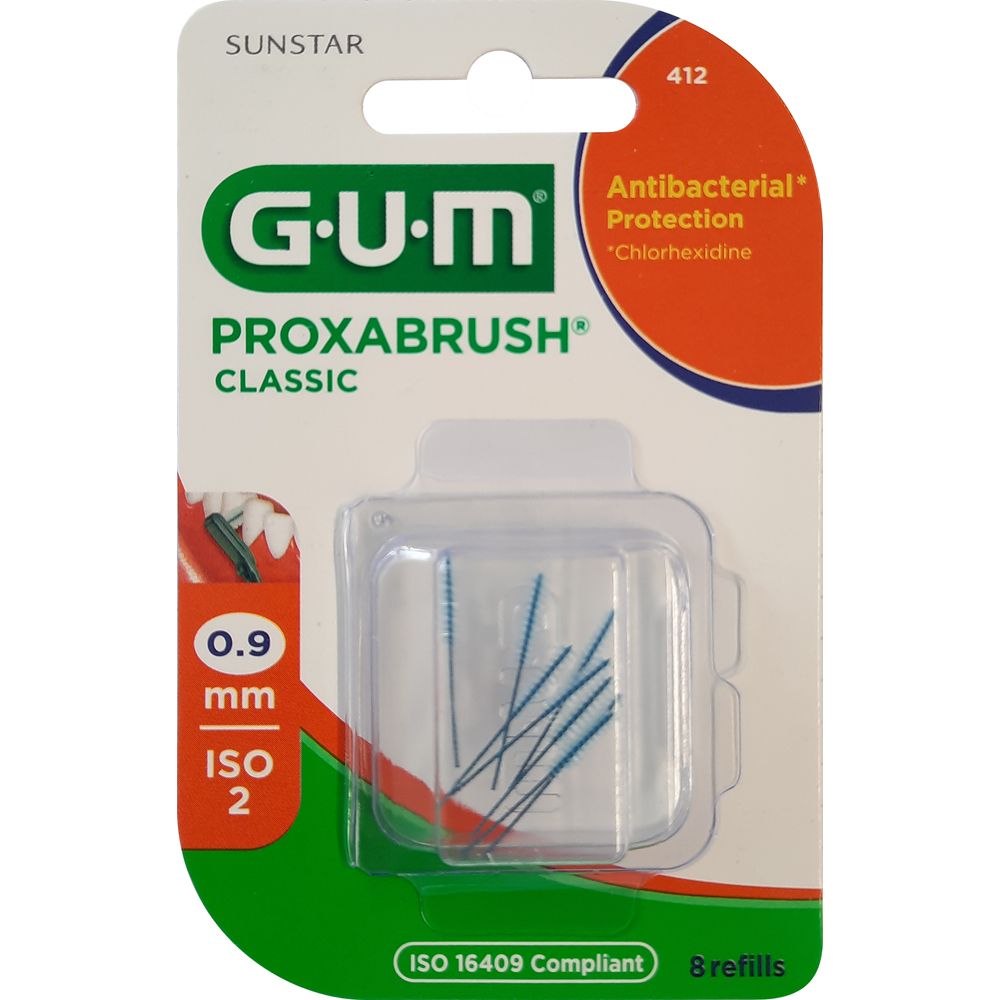 GUM Proxabrush Classic Ersatzbürsten 0,9 mm 8 St Zahnbürste