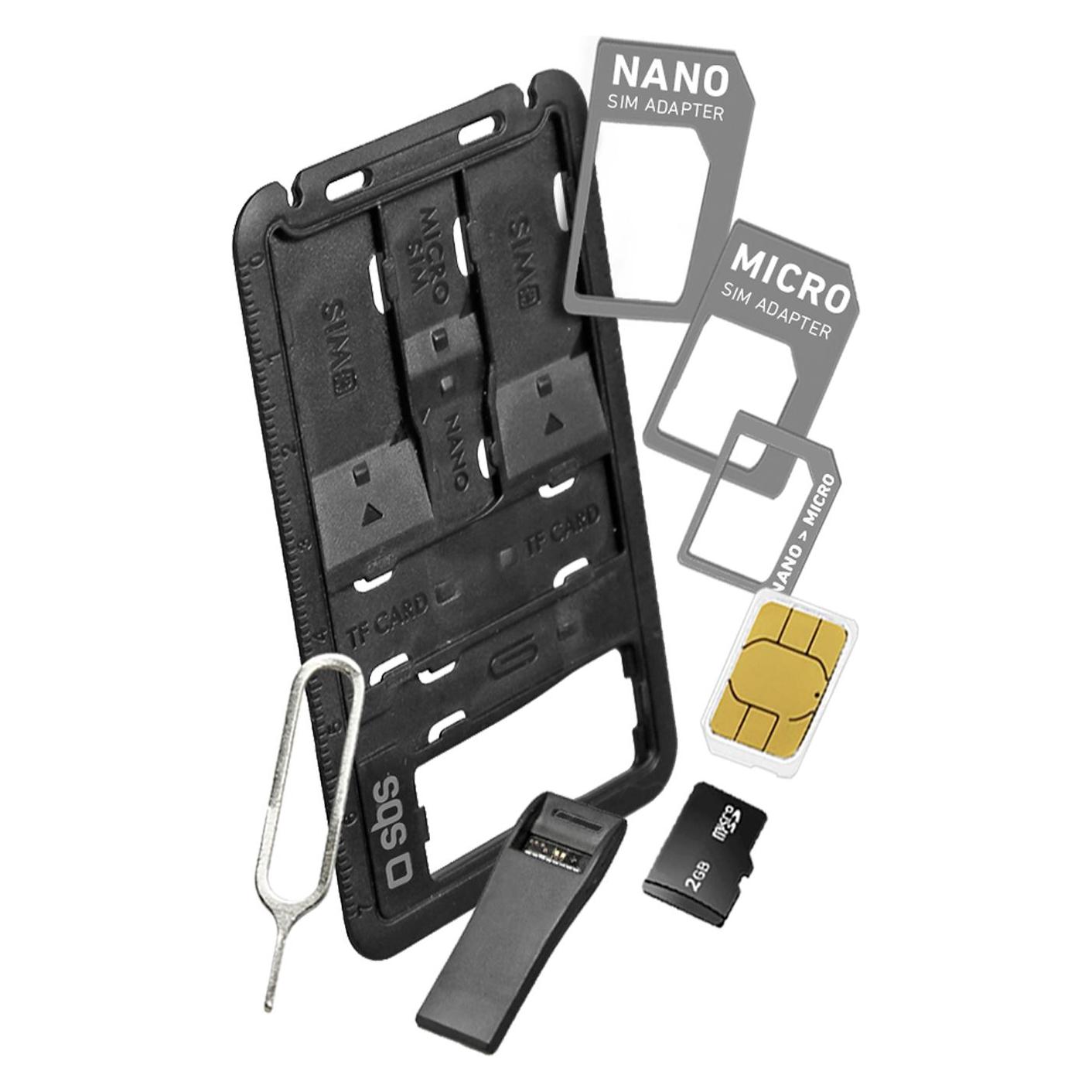 SBS Adaptersatz für SIM / TF - Karten (TEKITSIM31READ)