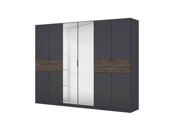 Kleiderschrank Spiegel 271 - grau - Eiche - rauch - TICAO
