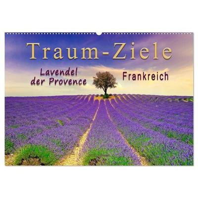 Traum-Ziele - Lavendel der Provence, Frankreich (Wandkalender 2027 DIN A2 quer), CALVENDO Monatskalender
