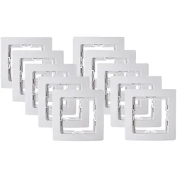 Kopp 402002013 PARIS - Profi-Pack: 10x Abdeckrahmen, 1-fach, Farbe: arktisweiß