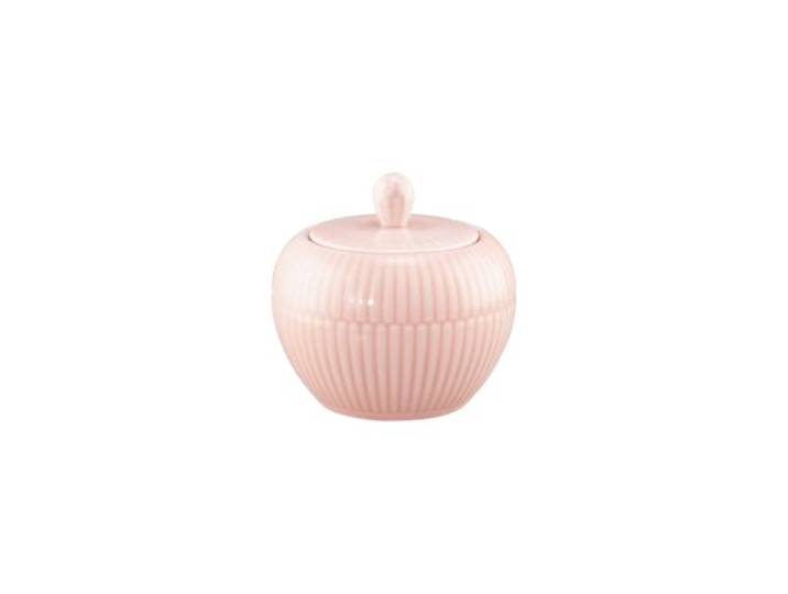Seltmann Weiden Amina Zuckerdose Dose mit Deckel für Zucker, Süßstoff und Kandis Zuckerbehälter mit feinem Reliefmuster Porzellan, Spülmaschinenfest (Rosé, 290 ml)
