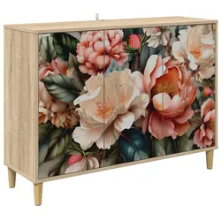 vidaXL Sideboard BORNE Sonoma 102 x 33 x 75 cm Holzwerkstoff