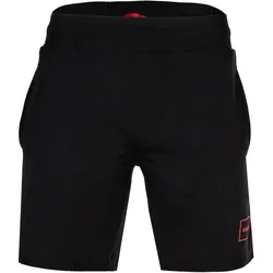 HUGO Herren Sweatshorts - Laze, kurze Hose, Logo, Baumwollmischung Schwarz / L