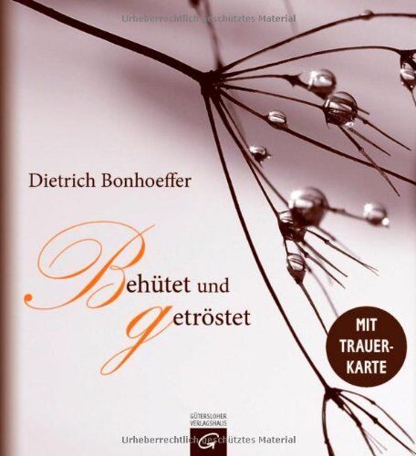 Dietrich Bonhoeffer - Dietrich Bonhoeffer. Behütet und getröstet - Preis vom 17.10.2026 19:25:27 h
