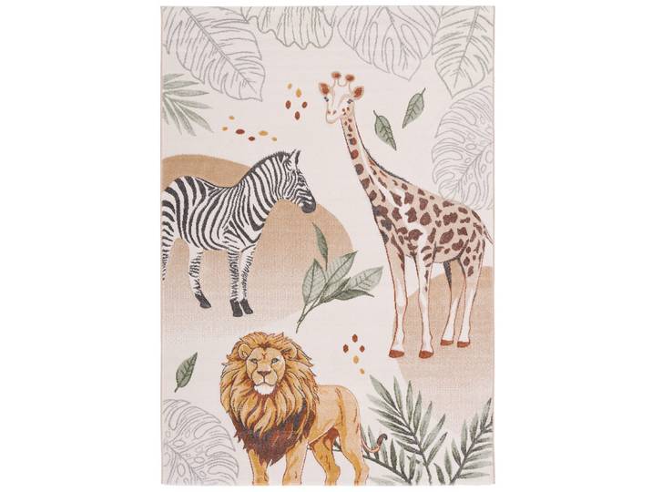 KINDER TEPPICH MAUI KIDS GIRAFFE ZEBRA LÖWE