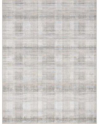 Well Woven Abstract Parquet Retro Plaid Flat-Weave Machine Washable Area Rug