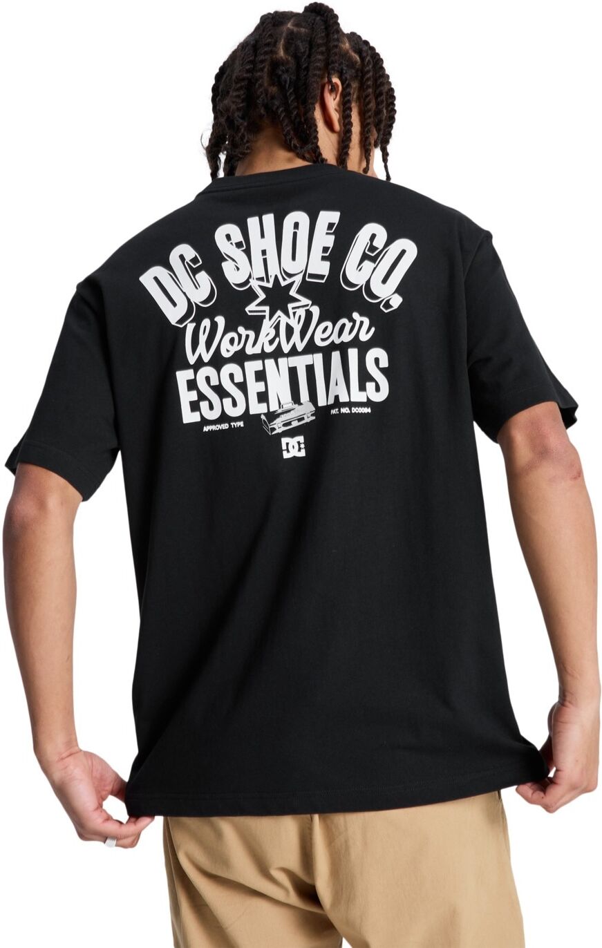 T-Shirt DC SHOES "Tool Box", Herren, Gr. M, schwarz, Obermaterial: 75% Baumwolle, 25% Baumwolle., Shirts T-Shirt schwarz M