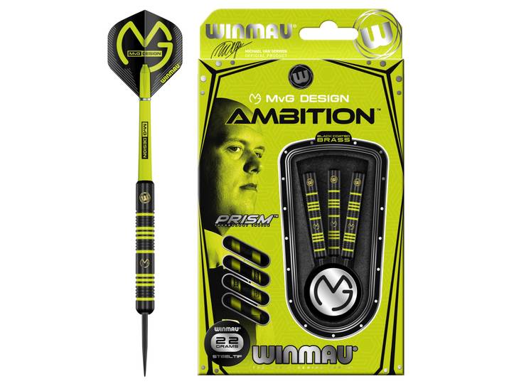 Winmau MvGerwen Ambition - Darts - 22g Brass (Let op! !)