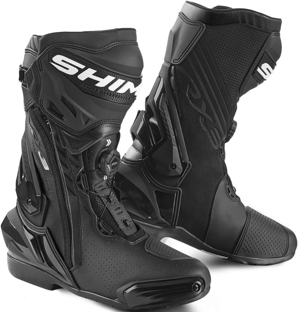 SHIMA VRX-3 perforierte Motorrad Stiefel VRX-3-MEN-BLACK-47