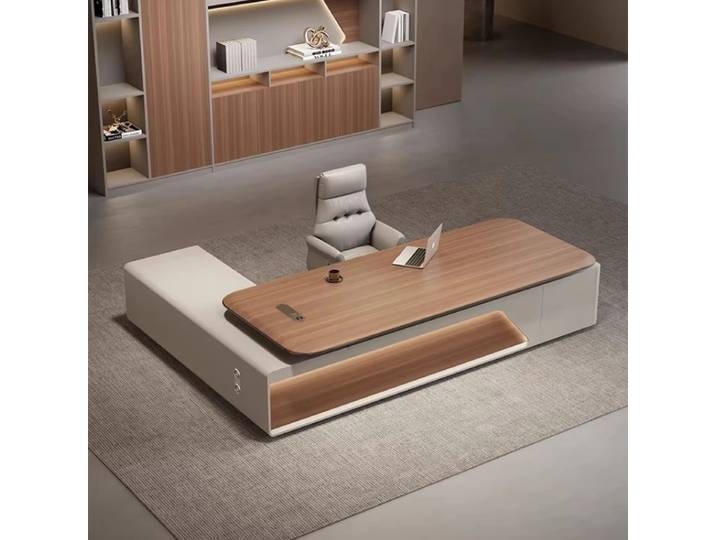 Bureau de direction haut de gamme, bureaux et postes de travail, bureaux informatiques, mobilier de bureau simple et moderne