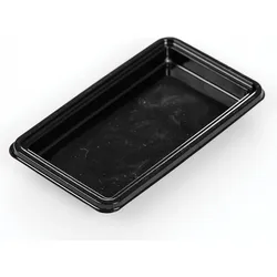 Silikomart Bankett-Tabletts für Kuchen 4,9 x 9,5 cm rechteckig schwarz 100 St.