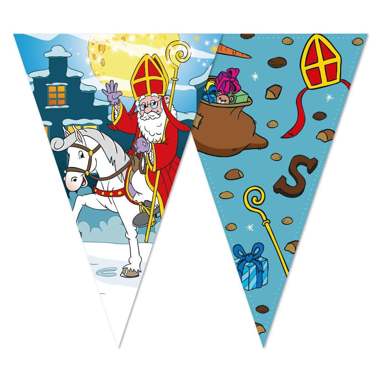 Globos Europe Doppelseitige Sinterklaas-Girlande - 10 m (70727466)