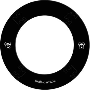 Bulls Dart-Surround Quarterback EVA, 67921, 4-teiliger Wandschutz, schwarz, Ø 58cm