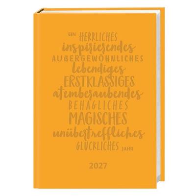 Kalenderbuch A6 gelb 2027