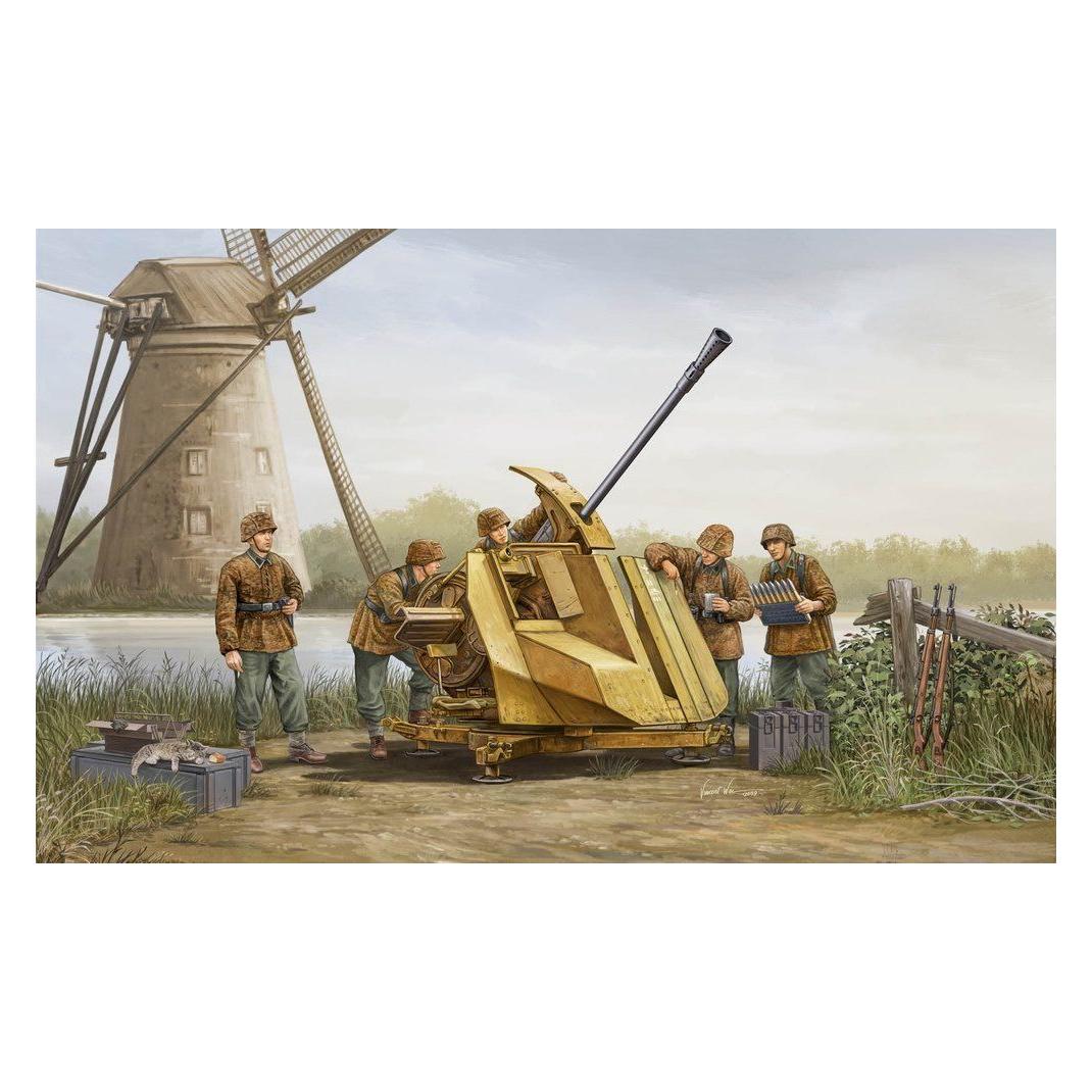 Trumpeter FLAK 43 (German 3.7cm anti-aircraft gun) (02311)