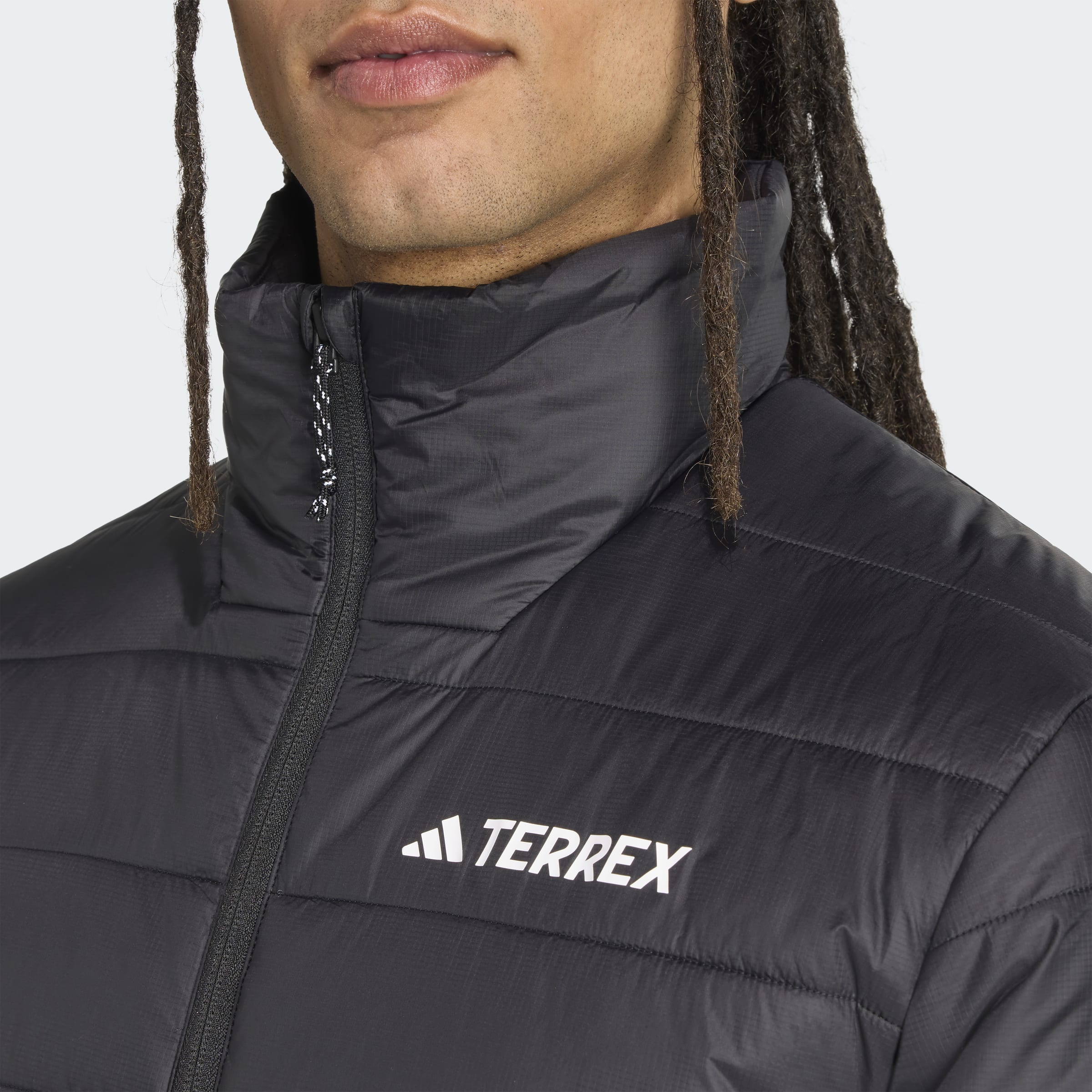 Steppjacke ADIDAS TERREX "MULTI ESSENTIALS", Herren, Gr. L, schwarz, Obermaterial: 100% Polyamid, Jacken Steppjacke schwarz L