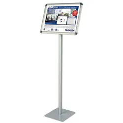 Franken Infoständer »Standard BS0902« grau, 28x120x28 cm