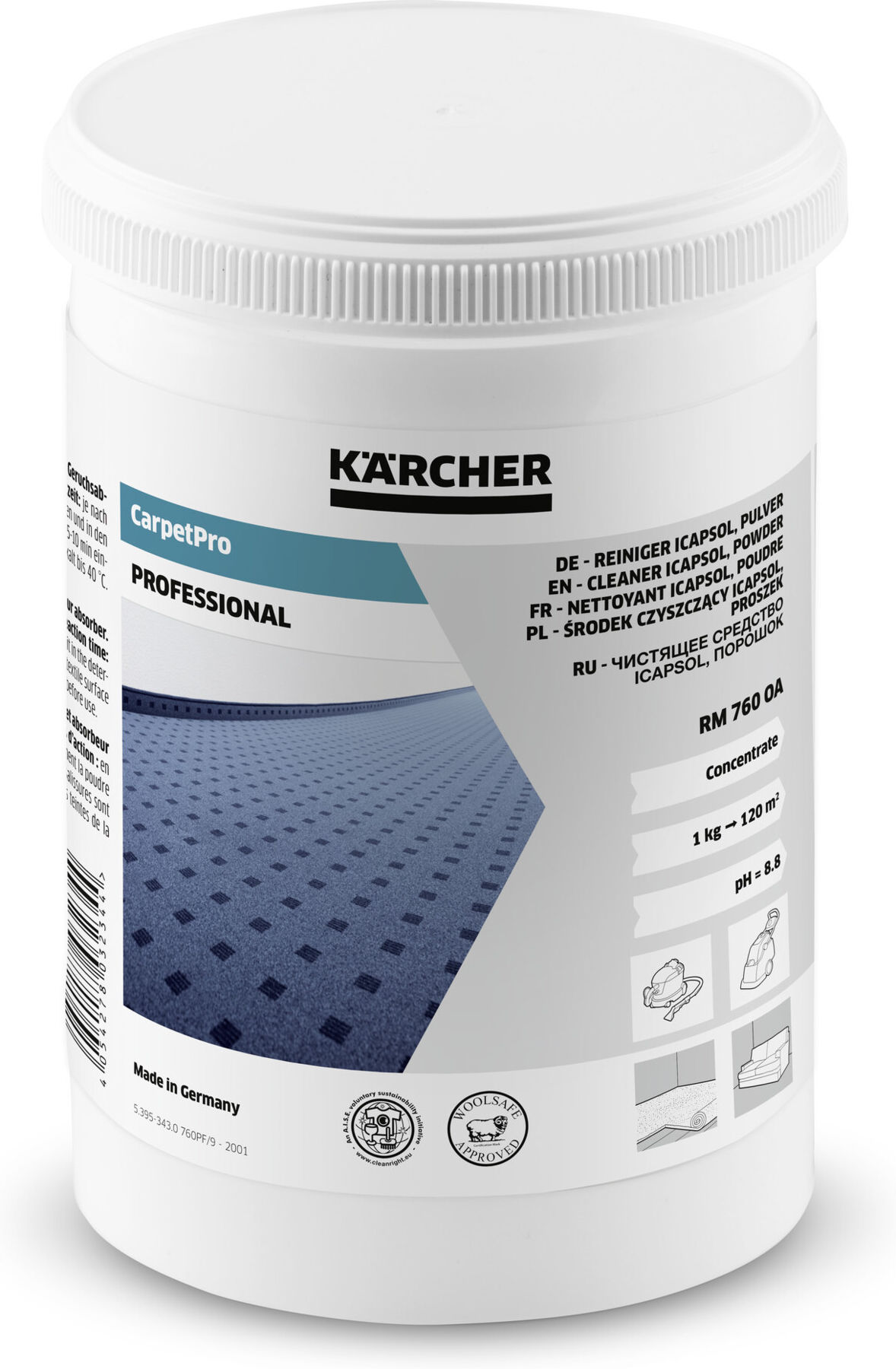 Kärcher CarpetPro Reiniger iCapsol, Pulver RM 760 OA 0.8 kg (6.295-849.0)