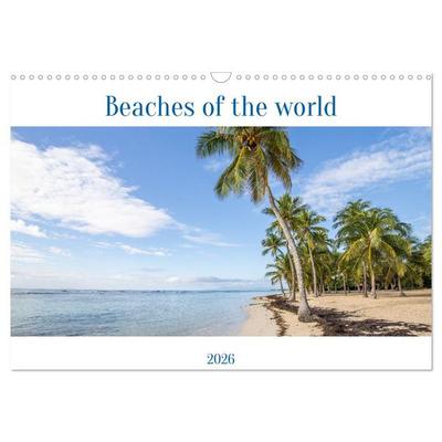 Beaches of the world (Wall Calendar 2026 DIN A3 landscape), CALVENDO 12 Month Wall Calendar