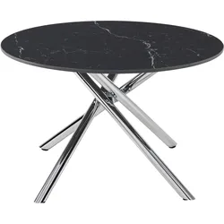 Couchtisch Lance Schwarz/Chromfarben