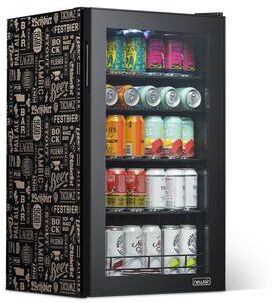 Newair “Beers of the World” Custom Designed Freestanding 126 Can Beer Fridge