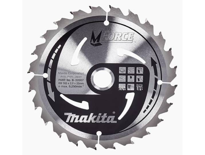 Makita B-32007 Lama Sega Circolare Makforce T.C.T. 165x20mm 24T Legno