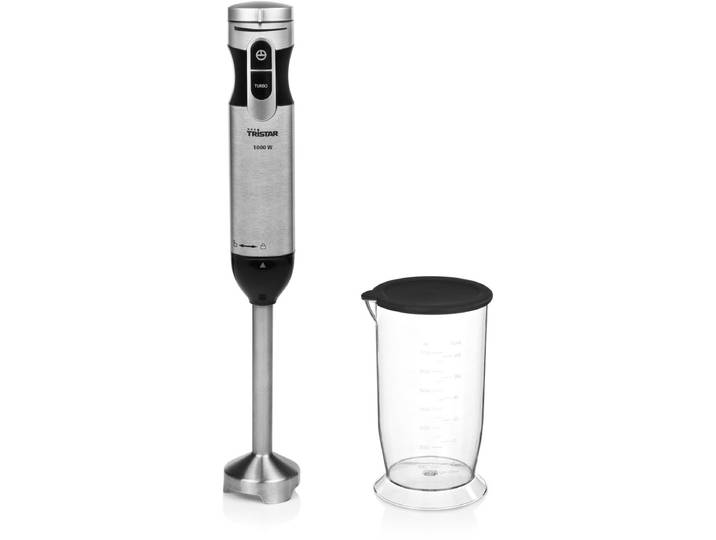 Tristar Staafmixer 1000W - MX-4828 - 1 Snelheid met turbo - Incl maatbeker - RVS