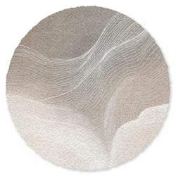 FUSSMATTE Wellenlinien - Luftströme - Harmonisch Schmutzfänger 90x90 cm
