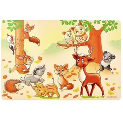 Ritzenhoff & Breker Tischset Waldtiere 45 x 30 cm Kunststoff Bunt