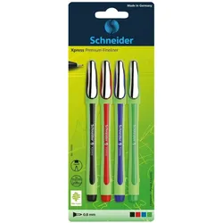 Schneider, Schreibstifte, Fineliner (4x)