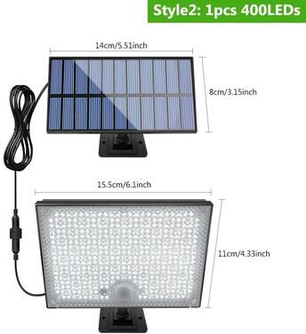 Uplift Picks Solar Motion Sensor Flood Lights Brighten Porches Yards Driveways Automatically Nightly 400 Led (1 Pc)