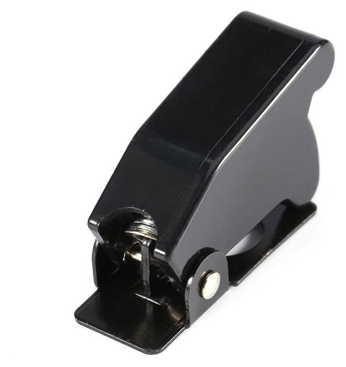 Selius 5 stuks Plastic Tuimelschakelaar Veiligheidsschakelaar Cover Guard Zwart