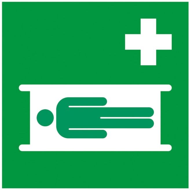Gramm Medical Symbol brancard, plastique, 150 x 150 mm (300.100.12000)