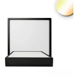 ISOLED LED Deckenleuchte PRO, eckig, 120mm, 8W, ColorSwitch 2700|3000|4000K, IP20, dimmbar, schwarz ISO-115492