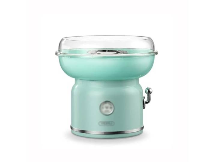 Zuckerwattemaschine Elektrische DIY Süße Zuckerwatte Maker Tragbare Baumwolle Maschine Kindertag Marshmallow(Green)