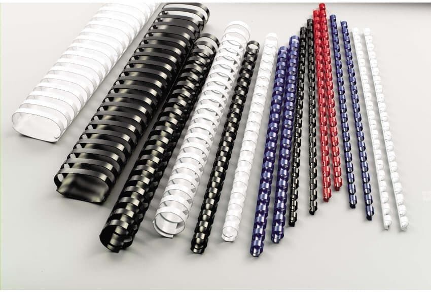 GBC CombBind A4 Plastic Binding Combs, 21 Ring - Black - 14mm, Pack of 100