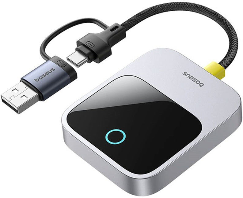 Baseus Trådløs Apple CarPlay Adapter - Grå