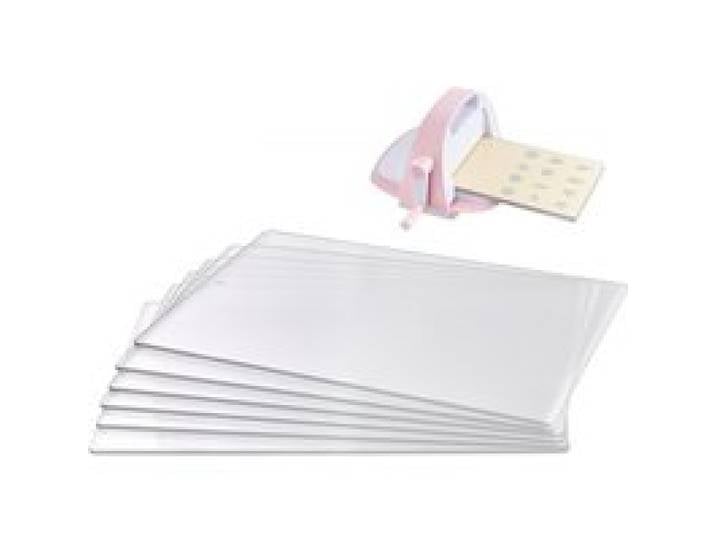 VEVOR Stanzplatten, 6er-Pack 308x216x3 mm, Cutting Pads, Polycarbonat-Schneideplatten, Kompatibel mit VEVOR Stanz- & Prägemaschine KM-1885, für Scrapbooking & Kartenherstellung, Transparent