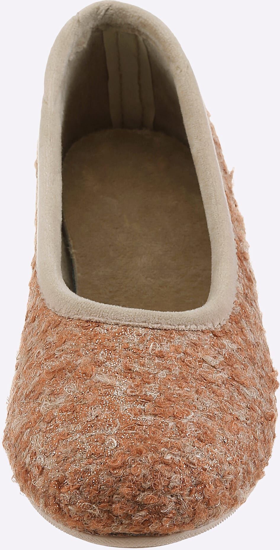 Hausschuh, Damen, Gr. 37, braun (terra), Schuhe Hausschuh terra 37