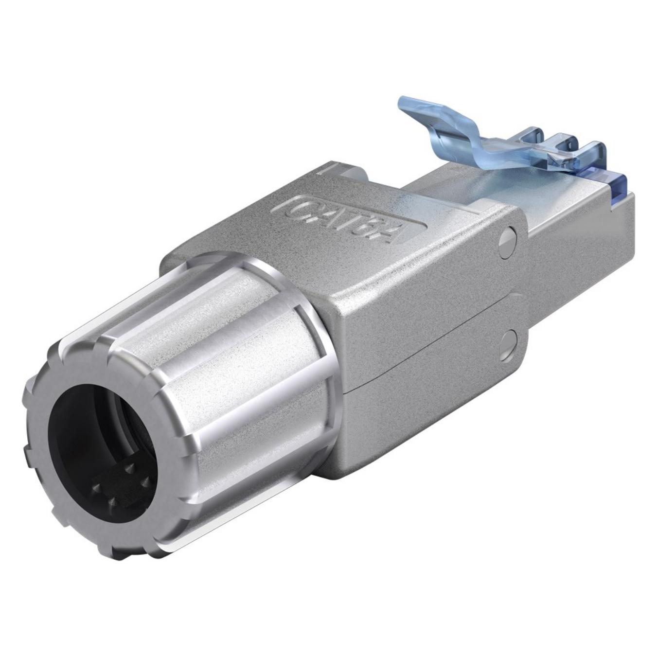 Goobay CAT 6A STP-geschirmter RJ45-Stecker für die Feldmontage (Netzwerkkabel Stecker) (65939)
