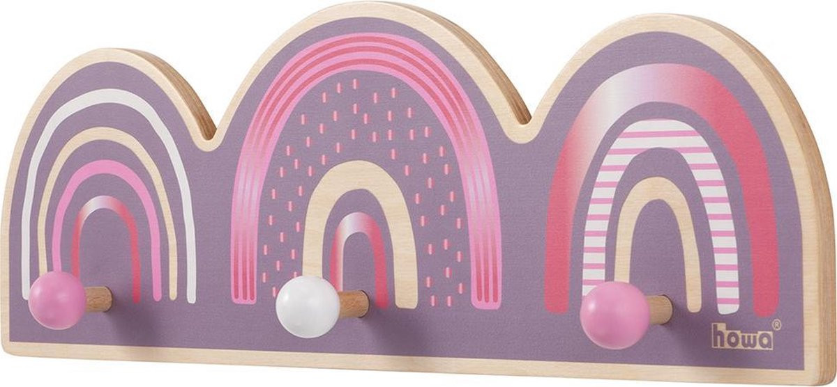 Howa Houten Kinderkapstok Rainbow 8802