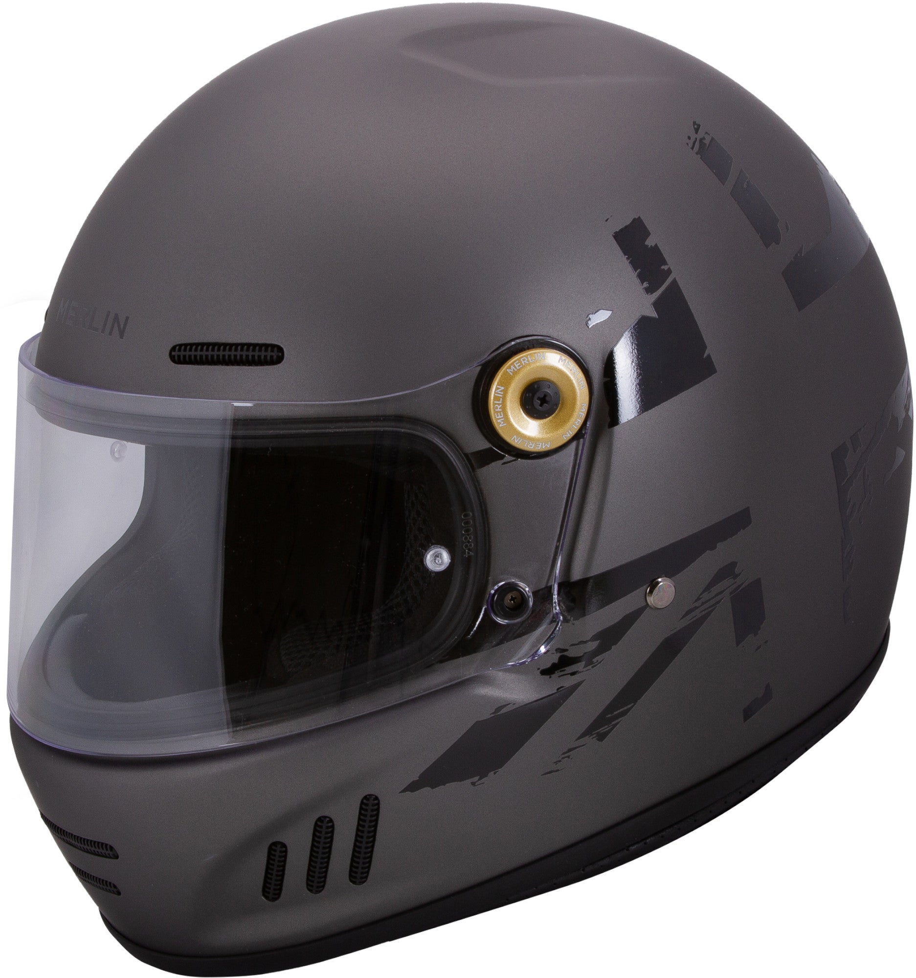 Merlin Revival Vintage Union Helm MHM810-GRY-2XL