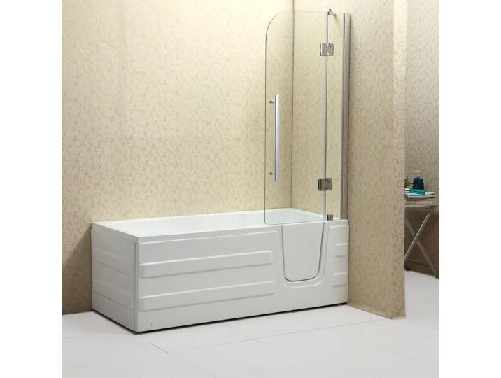 Badewanne Paros LBH: 170x76x61 cm Acryl, mit Türe & Schürze