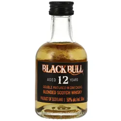 Black Bull Miniatur - 12 Jahre - Duncan Taylor - Blended Scotch Whisky
